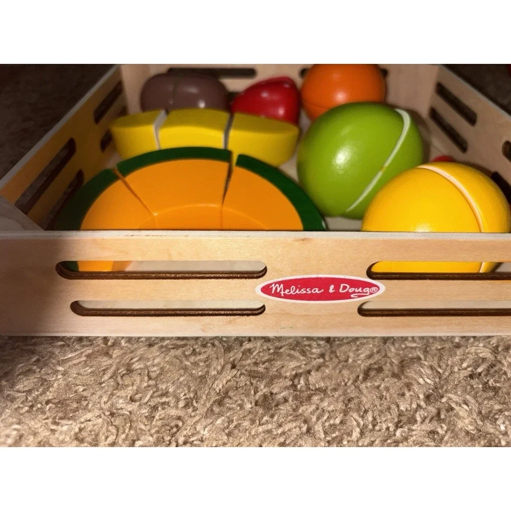 Cutting Fruit Set - Wooden Play Food Kitchen Accessory